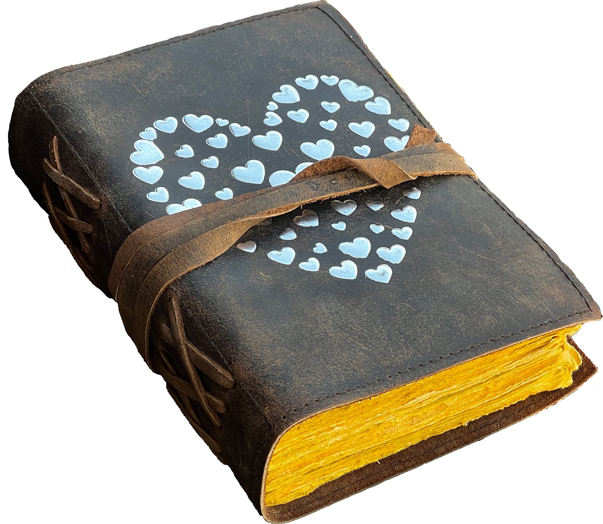 Valentines Day Gifts Decor Decorations, Handmade Premium 3d Embossed Heart Journal, Leather Journal For Women, Journals For Writing, Prayer Planner Journal For Women Valentine, Valentine's Notebook