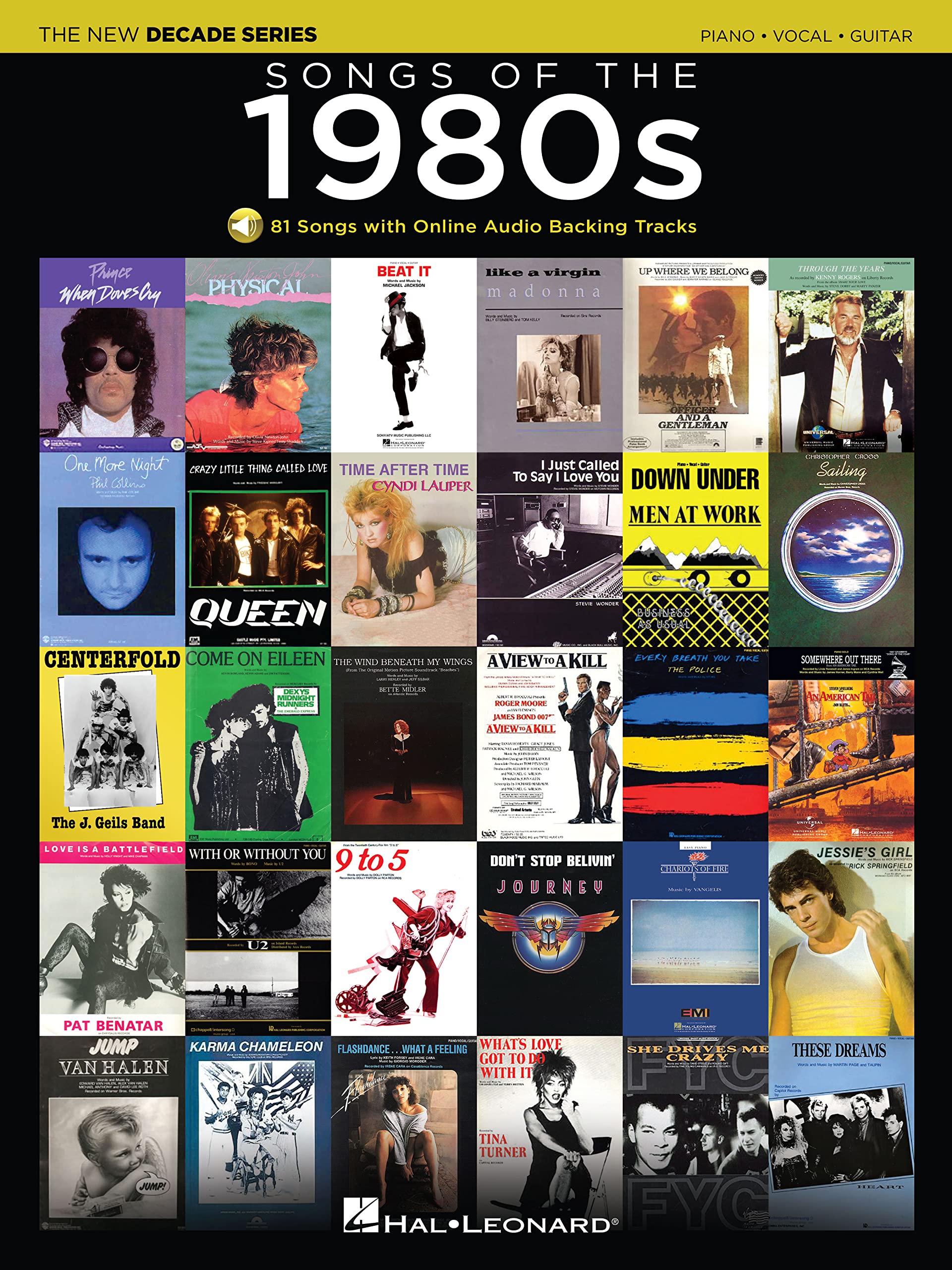 Songbook Années 80 avec Audio : Partitions Piano Voix Guitare New Decade