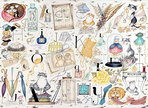 Miniatura 2 de Ravensburger Rompecabezas de 500 piezas del alfabeto de gatos locos