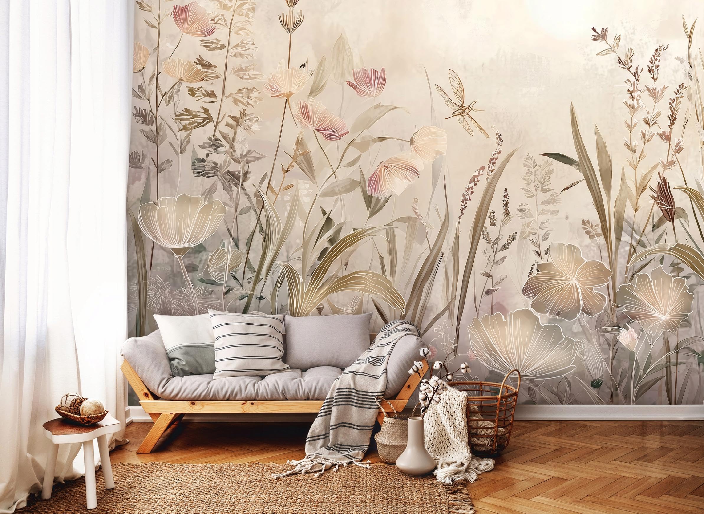 WallArena Vlies Fototapete, Botanisch, 350x250cm | Fototapeten - Tapeten - für Wohnzimmer Schlafzimmer - Vliestapete Wandtapete Tapete 3D Effekt- inkl. Kleister