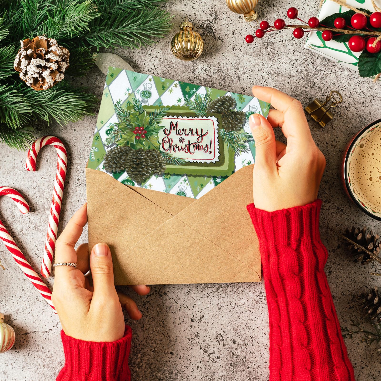 Amazon.com : AnyDesign 36 Pack Christmas Postcards Vintage