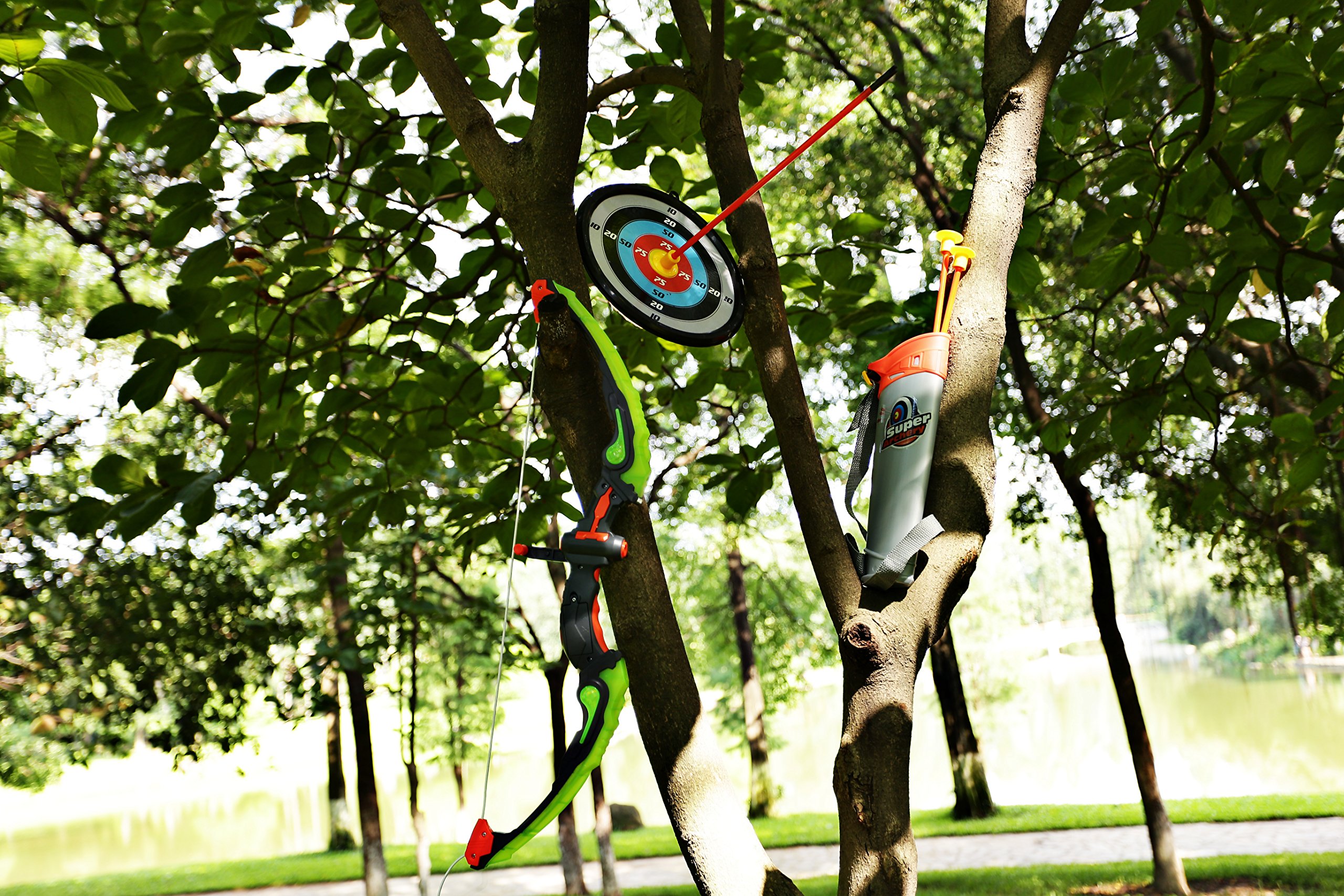 SainSmart Jr. Kids Bow and Arrow Toy, Basic Archery Set Outdoor Hunting