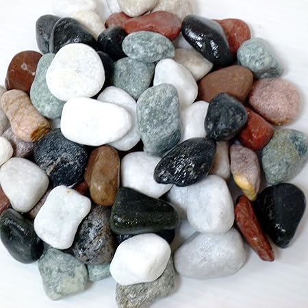 Amazon 砂利 玉砂利 25kg お庭にぴったりとっても綺麗な5色ミックスカラー化粧玉石pe01 砂利