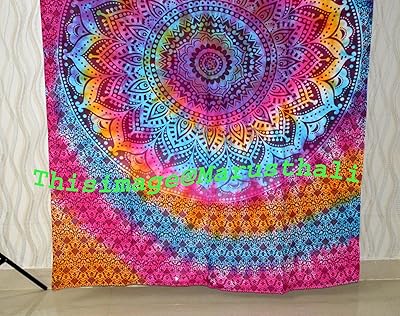 Marusthali Mandala Ombre Tapiz Tapiz De Pared Bohemio Tapices