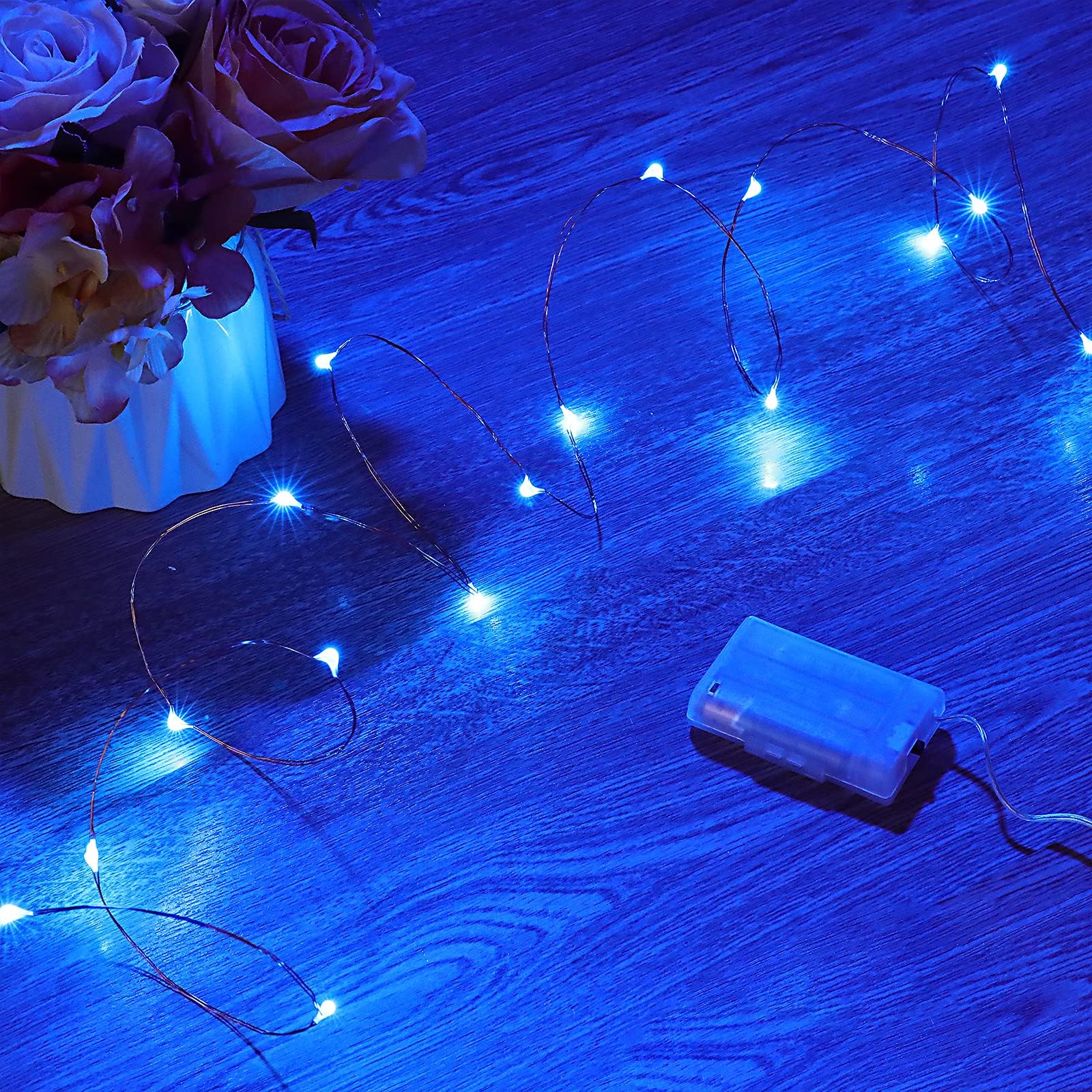 GUIRLANDE LUMINEUSE,RGB-5M 20LED EU Plug--Guirlandes lumineuses de noël