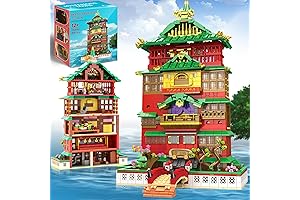 Studio Roof Janpanese Anime Architecture BathHouse Building Blocks