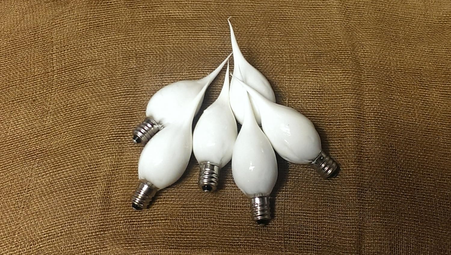 On The Bright Side Primitive Silicone Dipped 5 Watt Light Bulb - Pack of 6 - White