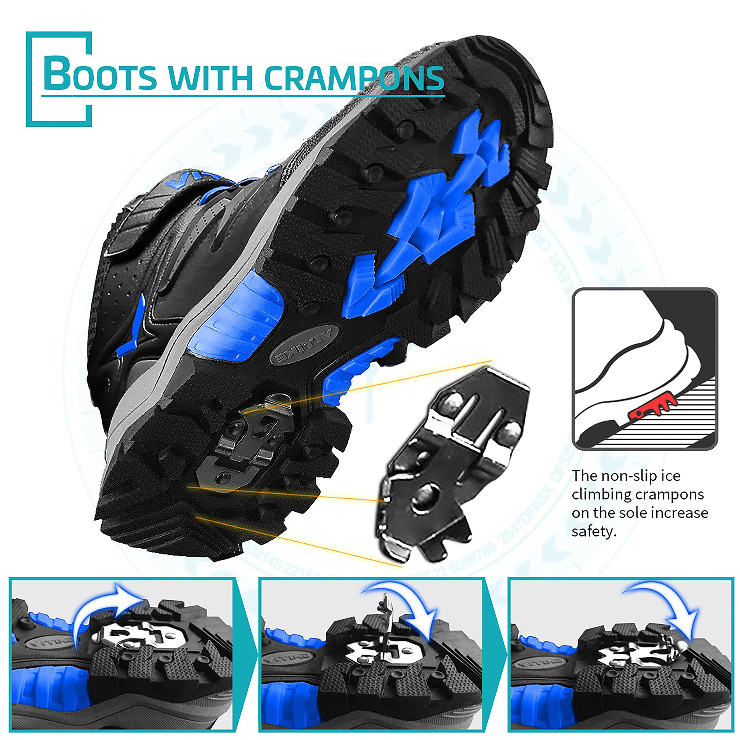 ASHION Botas de senderismo para Niños Botas de Montaña Botas de nieve Zapatos de Senderismo