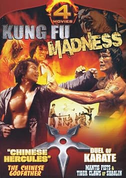 Chinese Hercules / The Chinese Godfather / Duel Of Karate / Mantis Fists and Tiger Claws of Shaolin Kung Fu Madness 4 Movie Pack