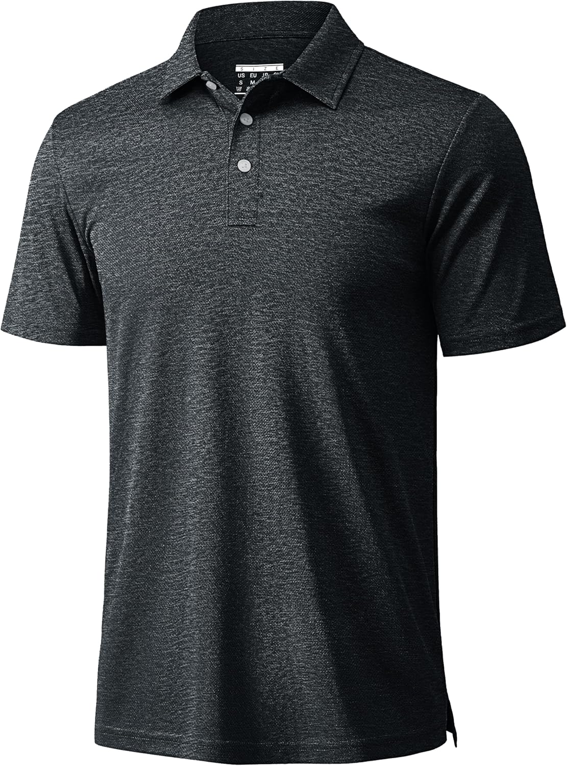 MAGCOMSEN Mens Polo Shirts Short Sleeve Moisture Wicking Performance Collared Shirt 3 Button Casual Work Golf Polos