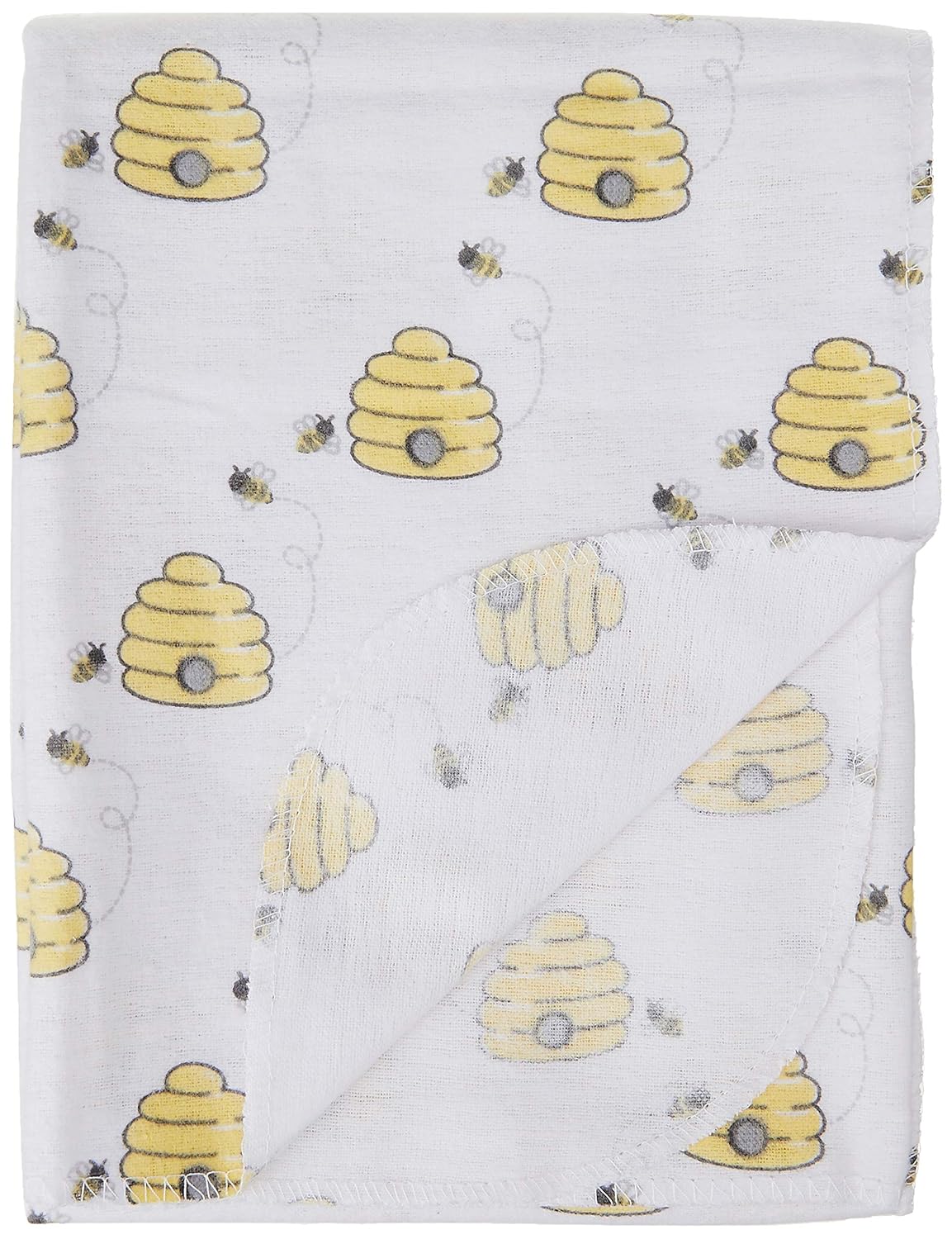Hudson Baby Unisex Baby Cotton Flannel Receiving Blankets, Rocket Ship, One Size : Baby