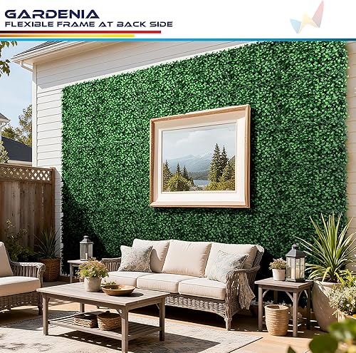 Miniatura 231 de Windscreen4less 6 paneles artificiales de boj de 20 x 20 pulgadas, seto topiario, plantas, hierba, pantalla de privacidad para exteriores, Boj