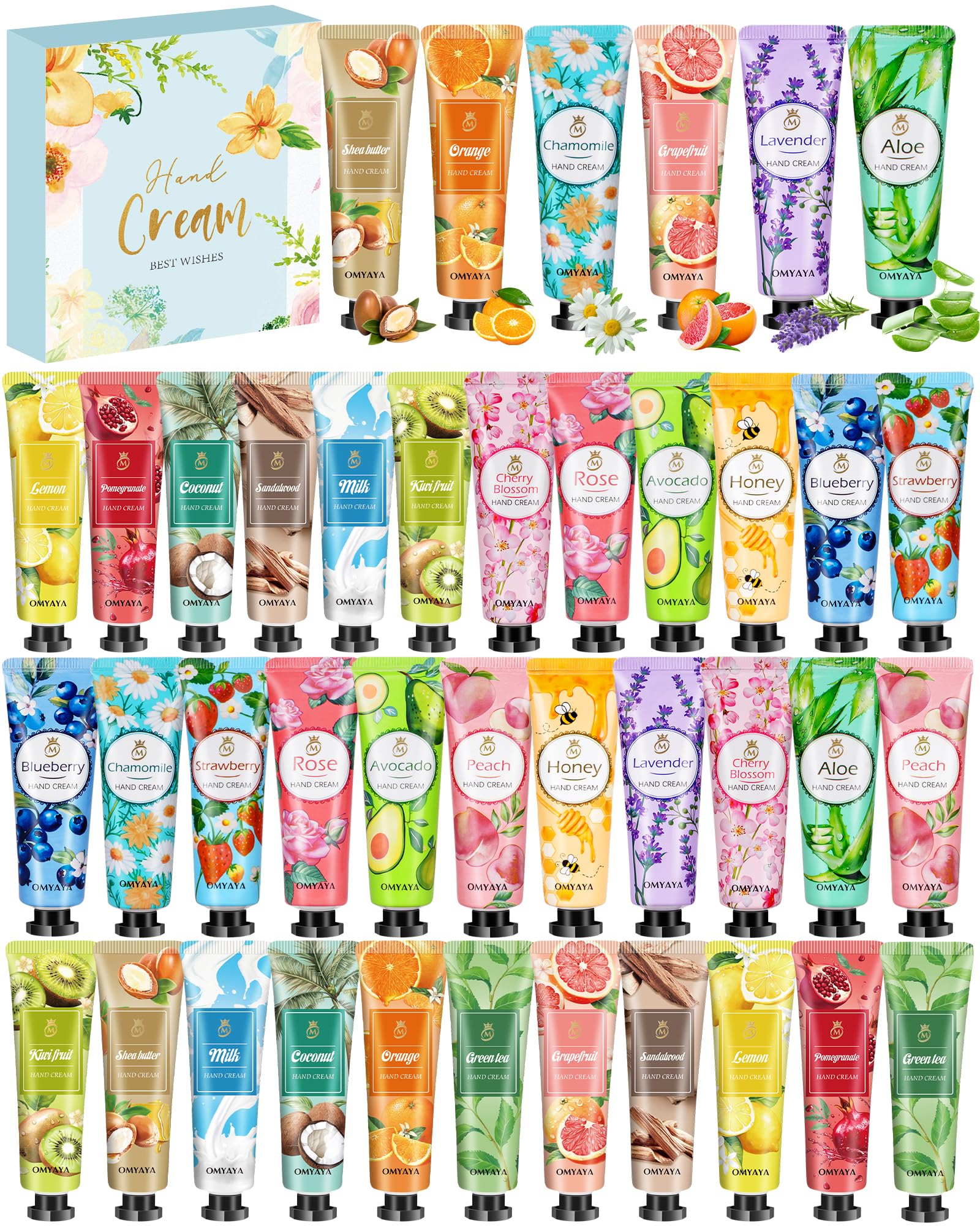 Amazon.com : OFUN 40 Pack Hand Cream Gift Set for Women Mini