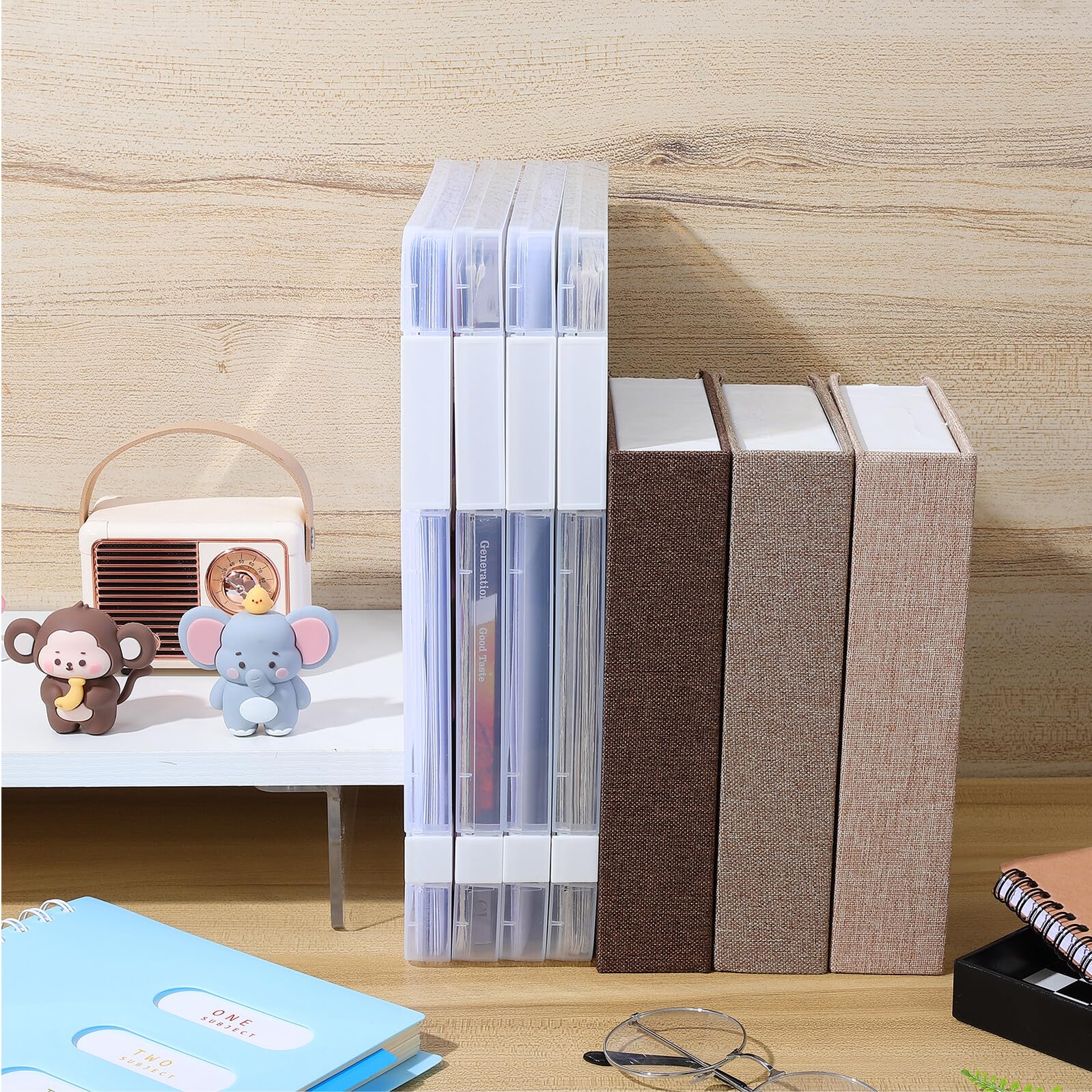 Ciieeo 6 Pezzi Scatola Archivio Documenti in Plastica Bianca A4 per Ufficio e Scuola, Organizer per Documenti con Funzione di Semplificazione e Organizzazione Bulk
