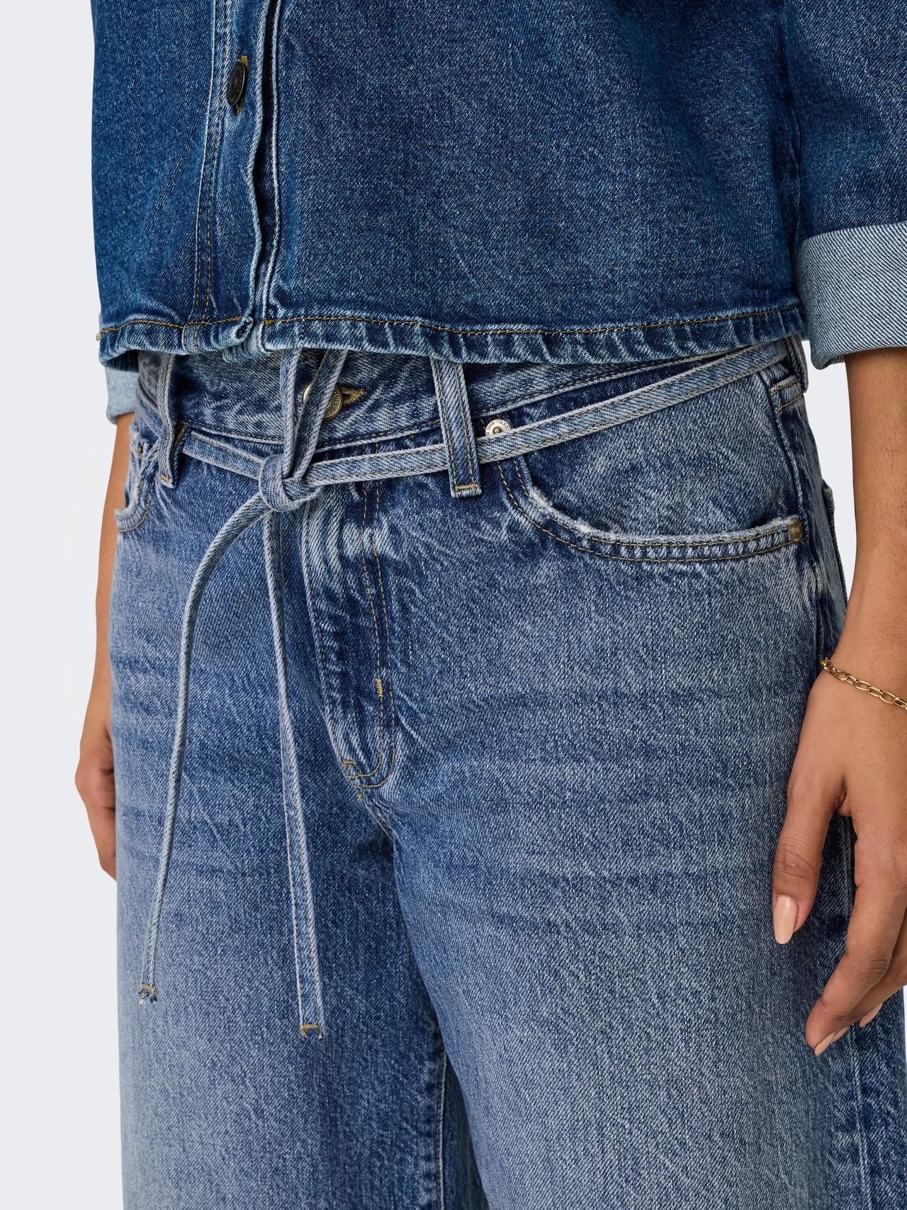 ONLY Straight Fit Jeans ONLGIANNA Mid Waist Balloon Fit Jeans