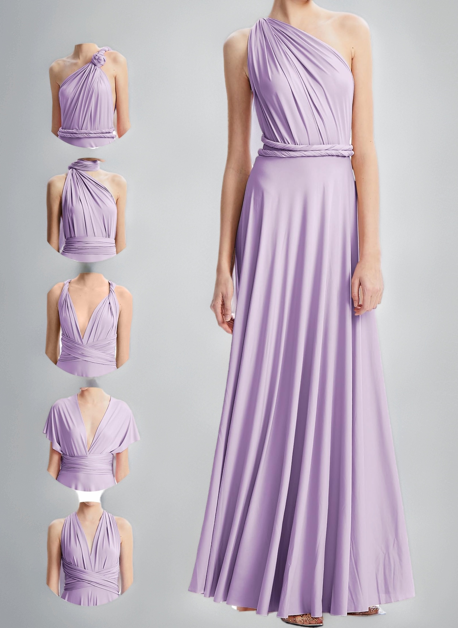 Multiway Dresses with Bandeau,Multiway Bridesmaid Dresses,Convertible Infinity Dress,Wedding Guest Dresses for Women Plus Size Maxi Floor Length Long,Transformer Dress,Maternity,Prom,Evening Gown