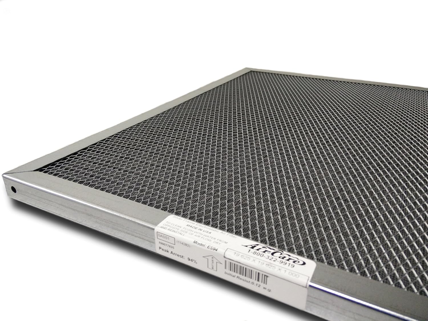 19-7/8 x 21-1/2 x 1 Electrostatic Washable Permanent A/C Furnace Air Filter 19-7/8x21-1/2x1