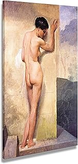 digitalpix Quadro Hayez Francesco Nudo Femminile 1859 - Stampa su Tela Canvas Intelaiata - 48 x 75 cm