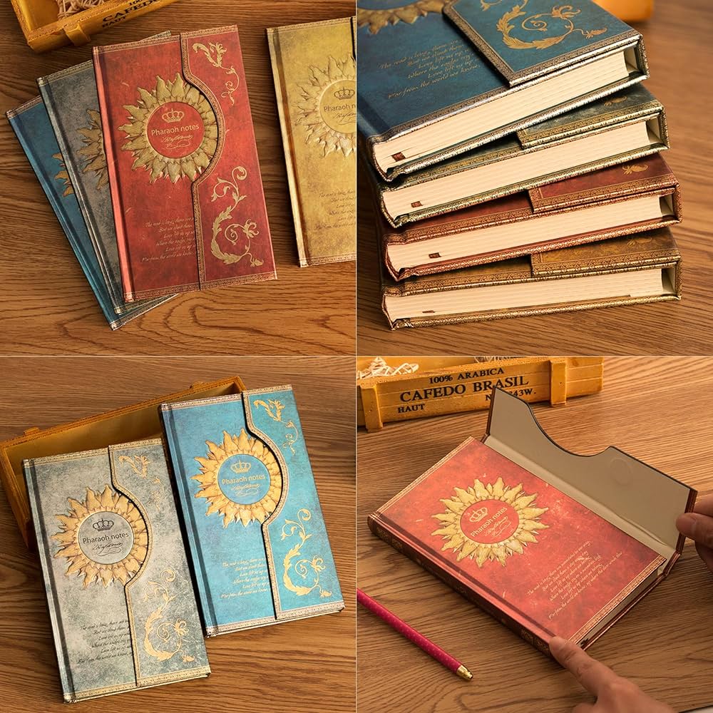 Amazon.co.jp: 手帳 魔法書風 ノート ハードカバー マグネット式