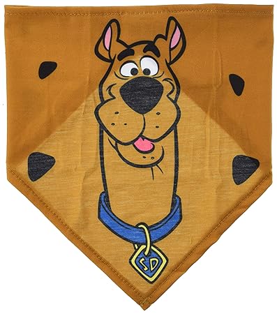 Warner Brothers Scooby Doo Dog Bandana for All Dogs | Bandana for All Dogs in Brown, Cute Dog Accessories | Adorable Machine Washable Dog Bandana, Scooby Doo Dog Stuff
