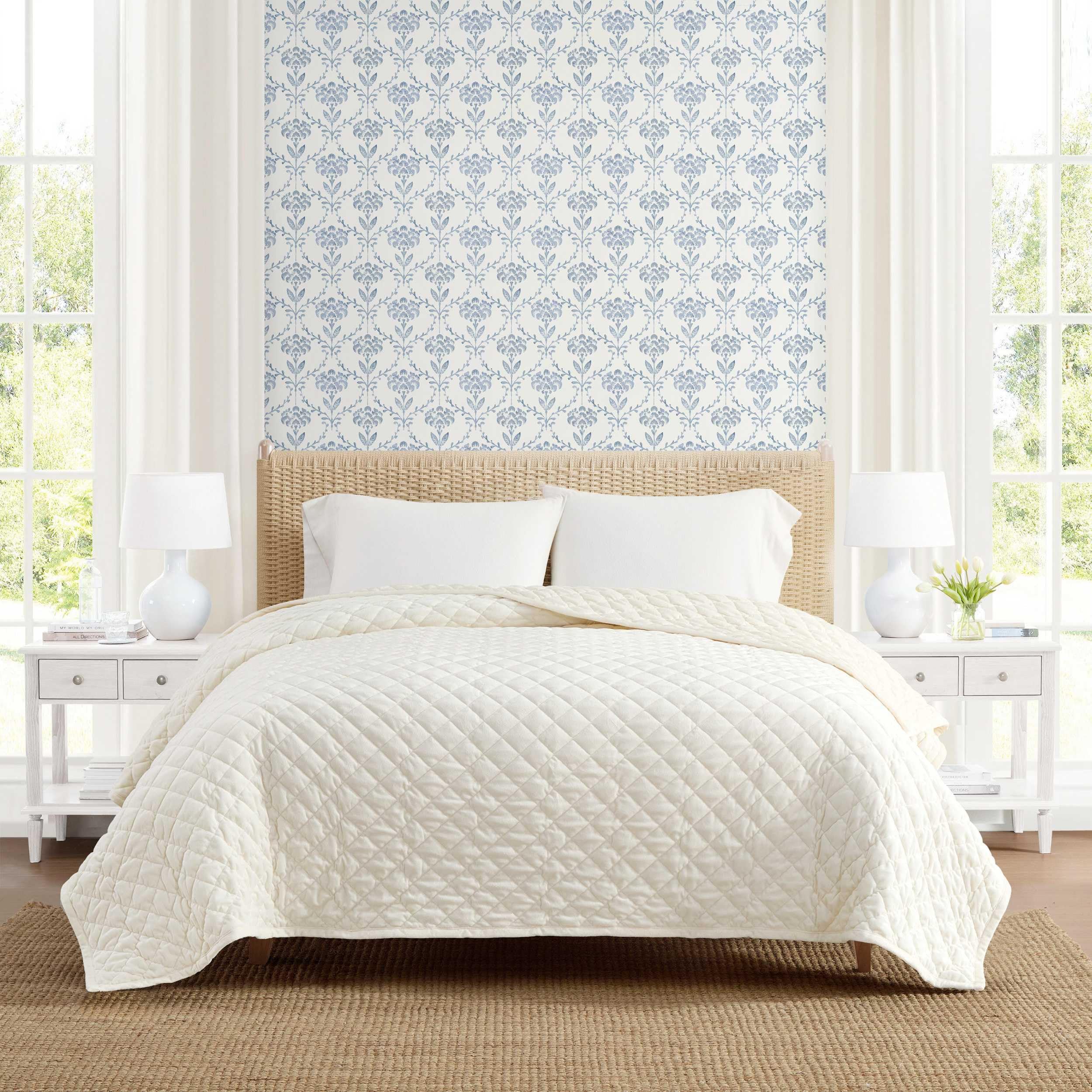 Martha Stewart - Twin Size Plush Blanket, Soft Blanket for Bed & Couch