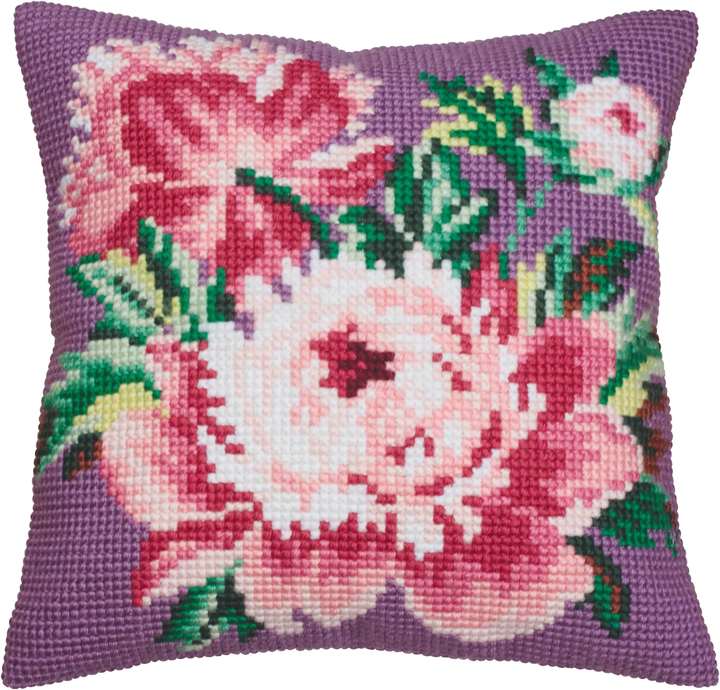 Collection D'ArtCross Stitch Cushion: Cabbage Rose