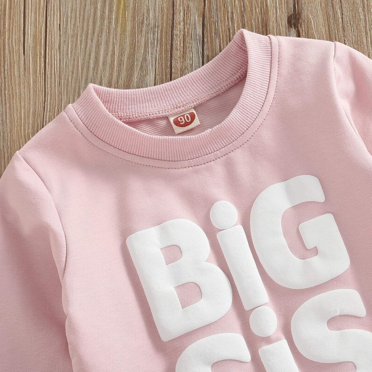 Baby Girl Sister Matching Outfit Long Sleeve Lil/Big Sis Letter Print Sweatshirt Top Pants 2Pcs Fall Winter Clothes - Image 5