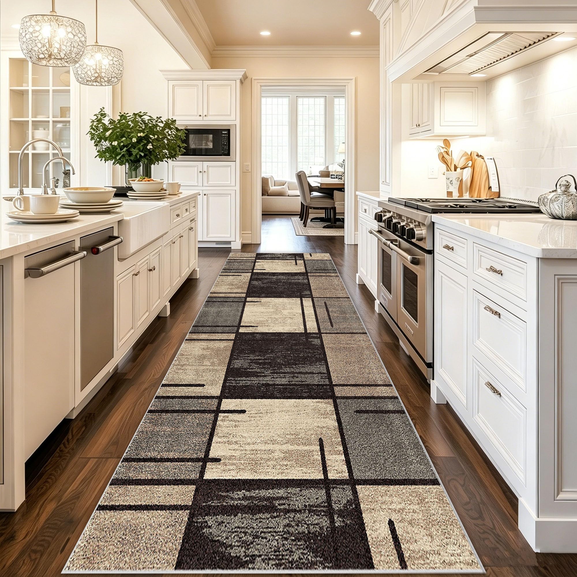 Tapis entrée intérieur long lavable 70 x 240 cm antidérapant