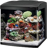 Coralife BioCube 32 Gallon Aquarium Kit - Customizable LED Lighting, 24-Hour Timer, Built-in Filtration for Saltwater & Freshwater