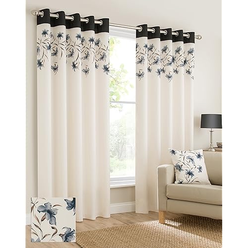 Cream And Brown Curtains Amazon Co Uk