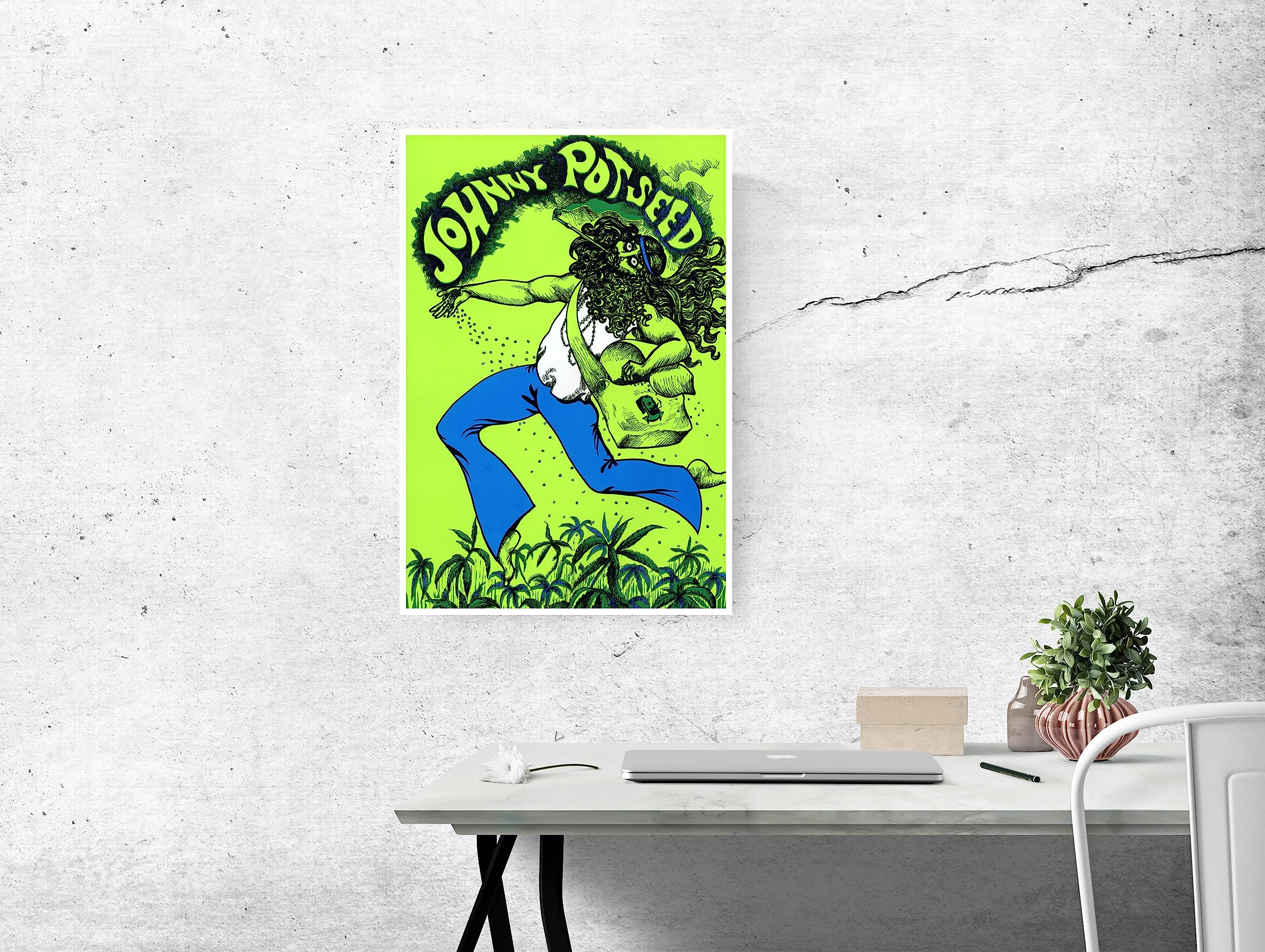 Amazon.com: Artist Unknown Johnny Potseed Poster, Weed, Chronic 