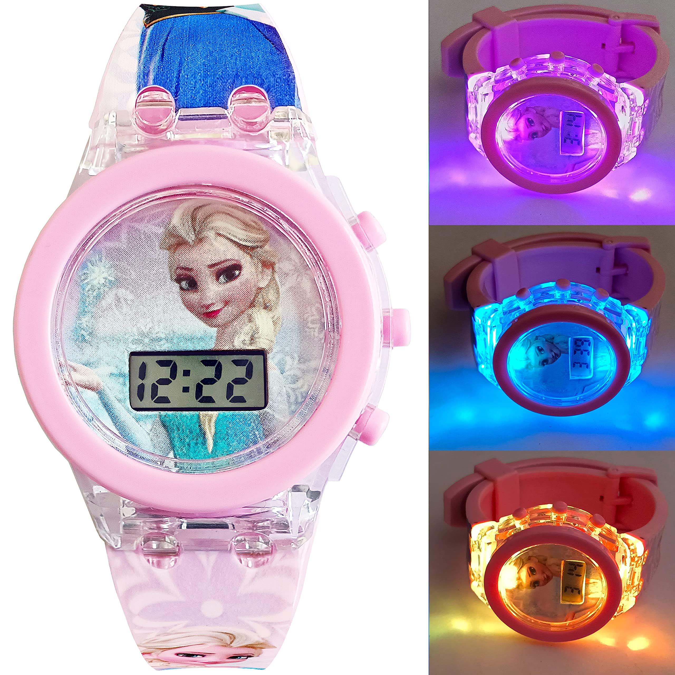 Brishti Cute Pink Girls Multicolor Glowing Light Wrist Watch Cum Toy (Best Return Gift for Boys and Girls) (B0B7GQ2HH4) Amazon Price History, Amazon Price Tracker