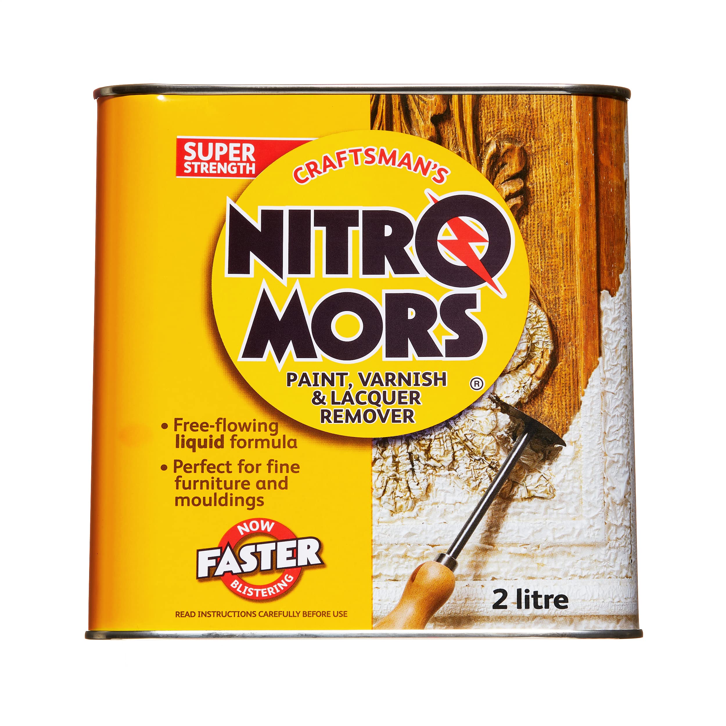 Nitromors Craftsman Paint Stripper, Varnish & Lacquer Remover, Perfect for Fine Carvings & Mouldings, 2 L