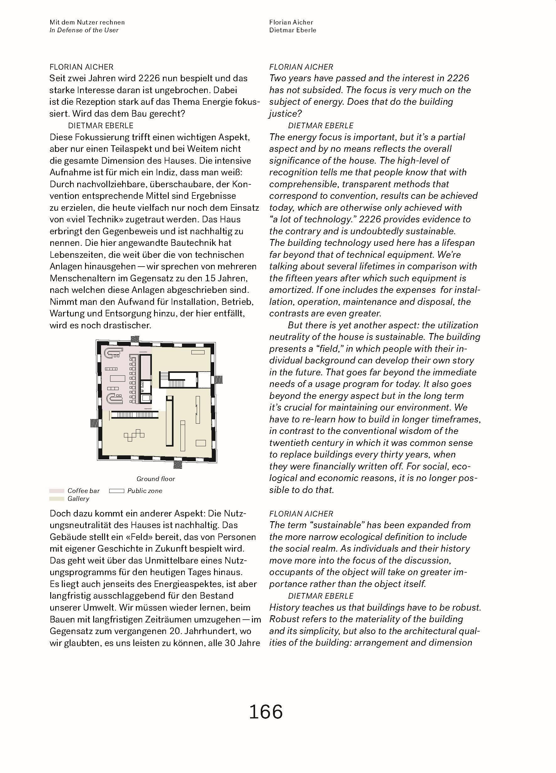 Be 2226 Die Temperatur Der Architektur / The Temperature of Architecture: Portrait Eines Energieoptimierten Hauses / Portrait of an Energy-Optimized House