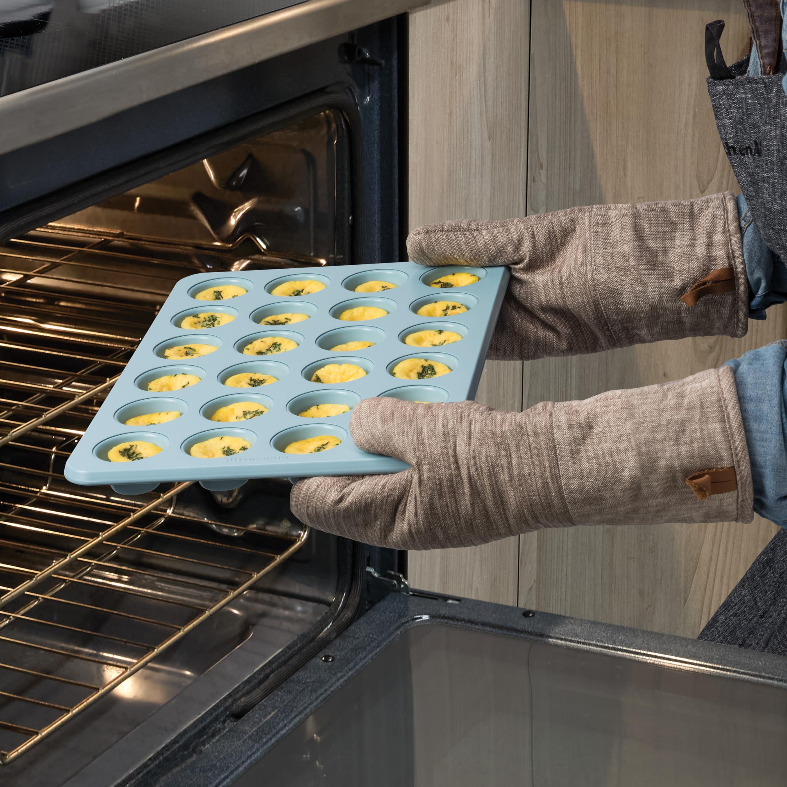 Snapklik.com : KitchenAid 24-Cup Nonstick Aluminized Steel Mini Muffin Pan