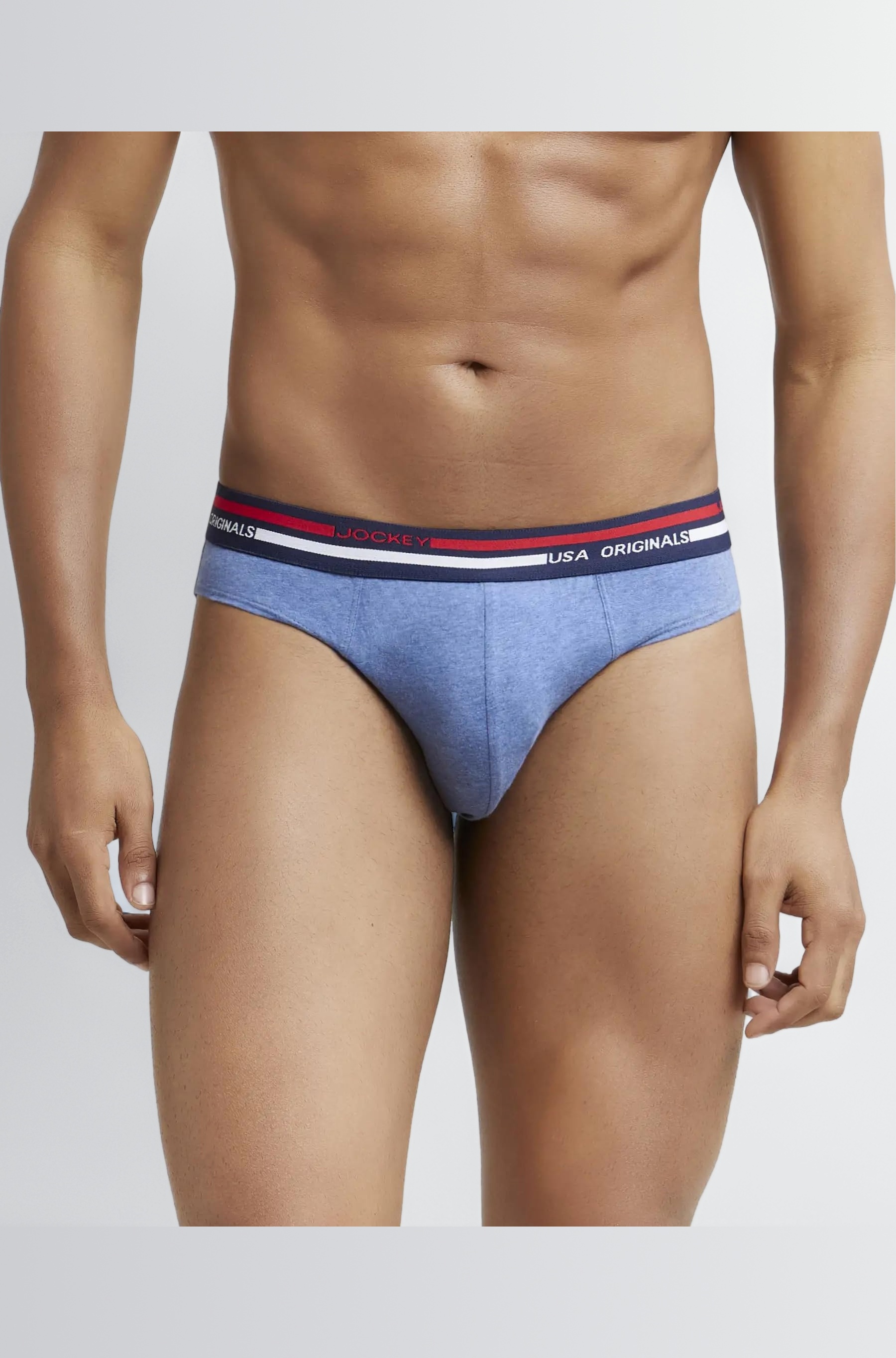 Jockey US49 Men's Super Combed Cotton Solid Brief with Ultrasoft Waistband