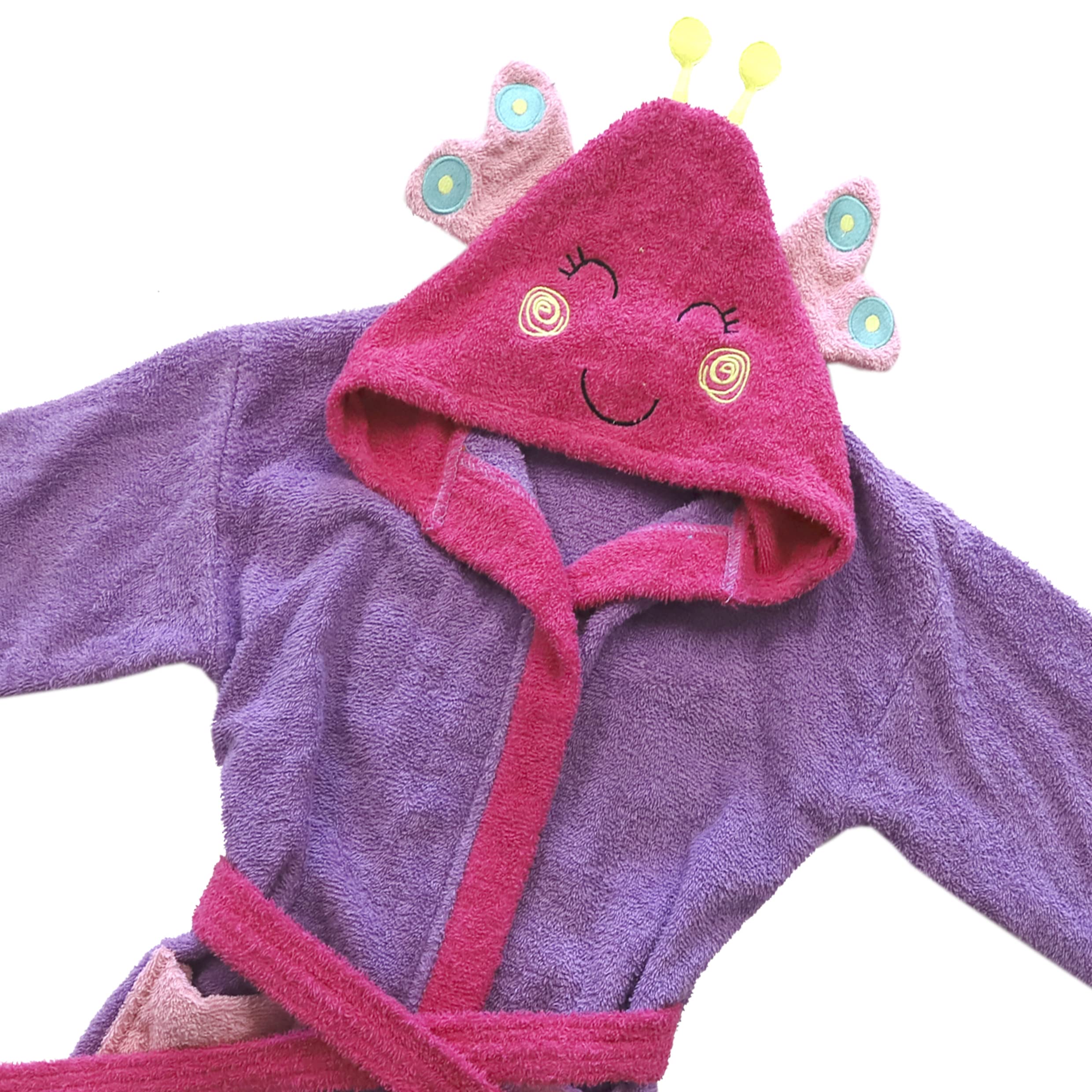 LEBENGOOD - Accappatoio bambina, bambino, Ragazze Cotone: Ragazza, Bambini - 100% Cotone OEKO-TEX,2 tasche, cappuccio