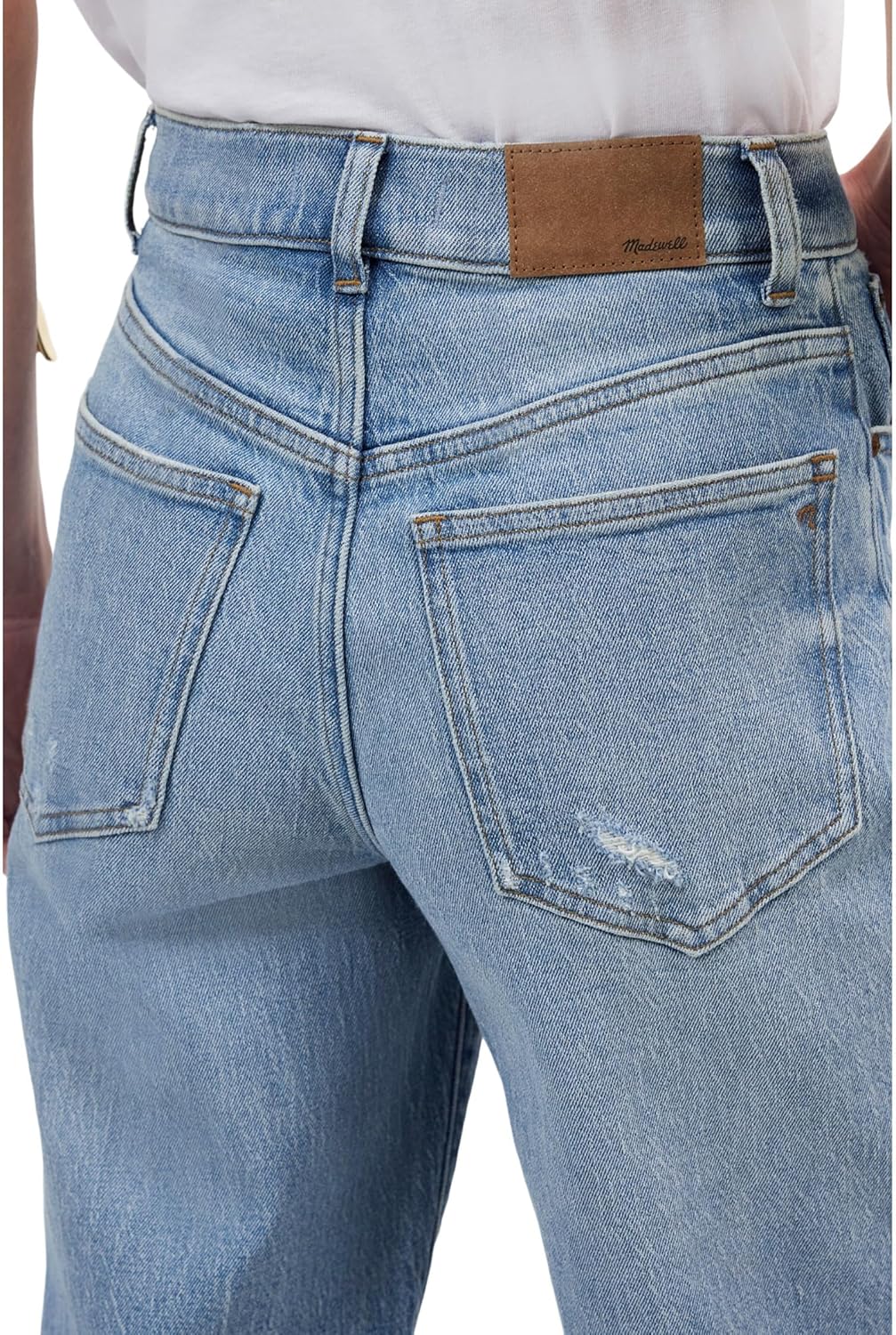 Madewell Women's Perfect Vintage Wide Light Crop in Hallstead Wash