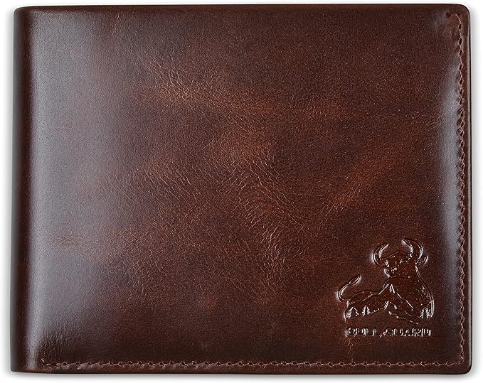 Bull Guard RFID Trifold Genuine Leather Wallet for Men