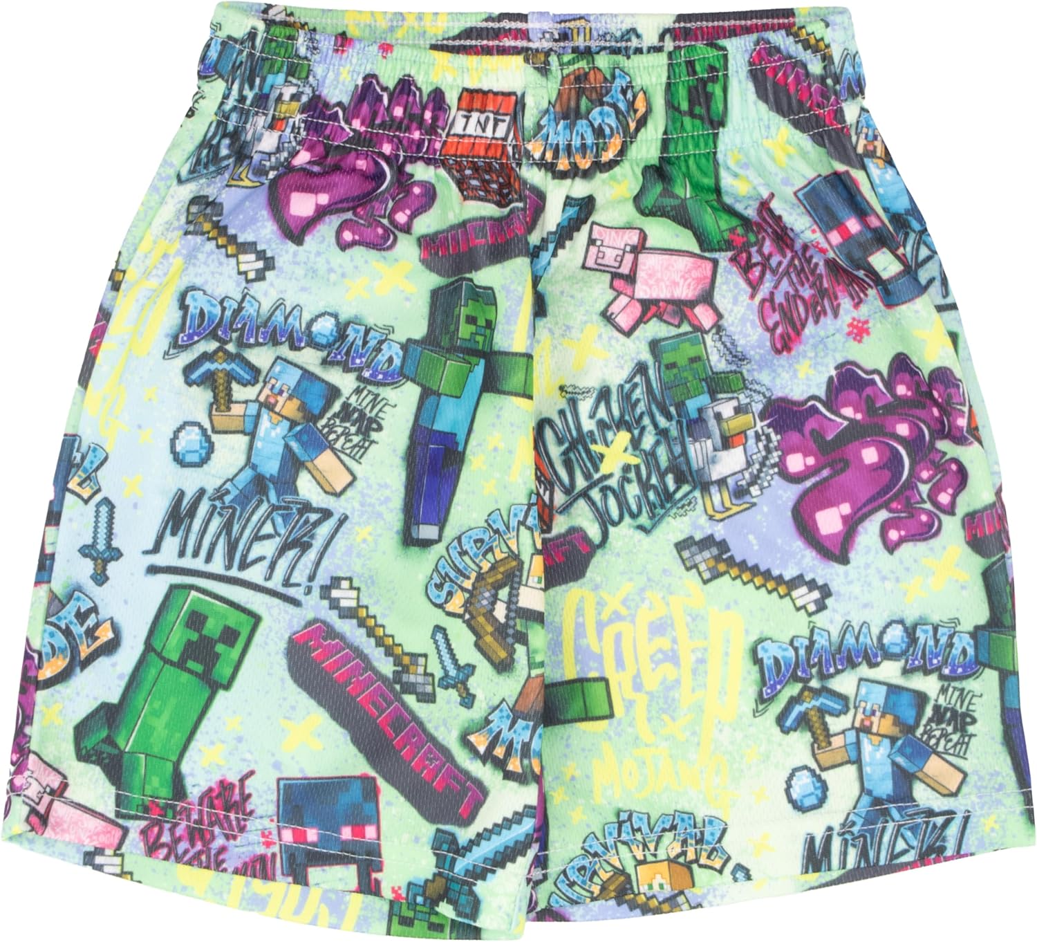 Minecraft Boys 3-Piece Creeper Pants Set - Short Sleeve T-Shirt, Shorts, & Jogger Pants 3-Pack Bundle Set for Boys - Image 5