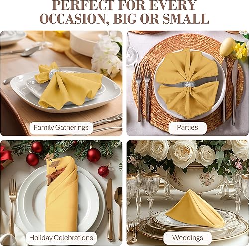 Miniatura 252 de Ultimate Textile -1 docena - Reversible Shantung Satin - Majestic - Servilletas de tela Majestic de 17 x 17 pulgadas color azul pizarra