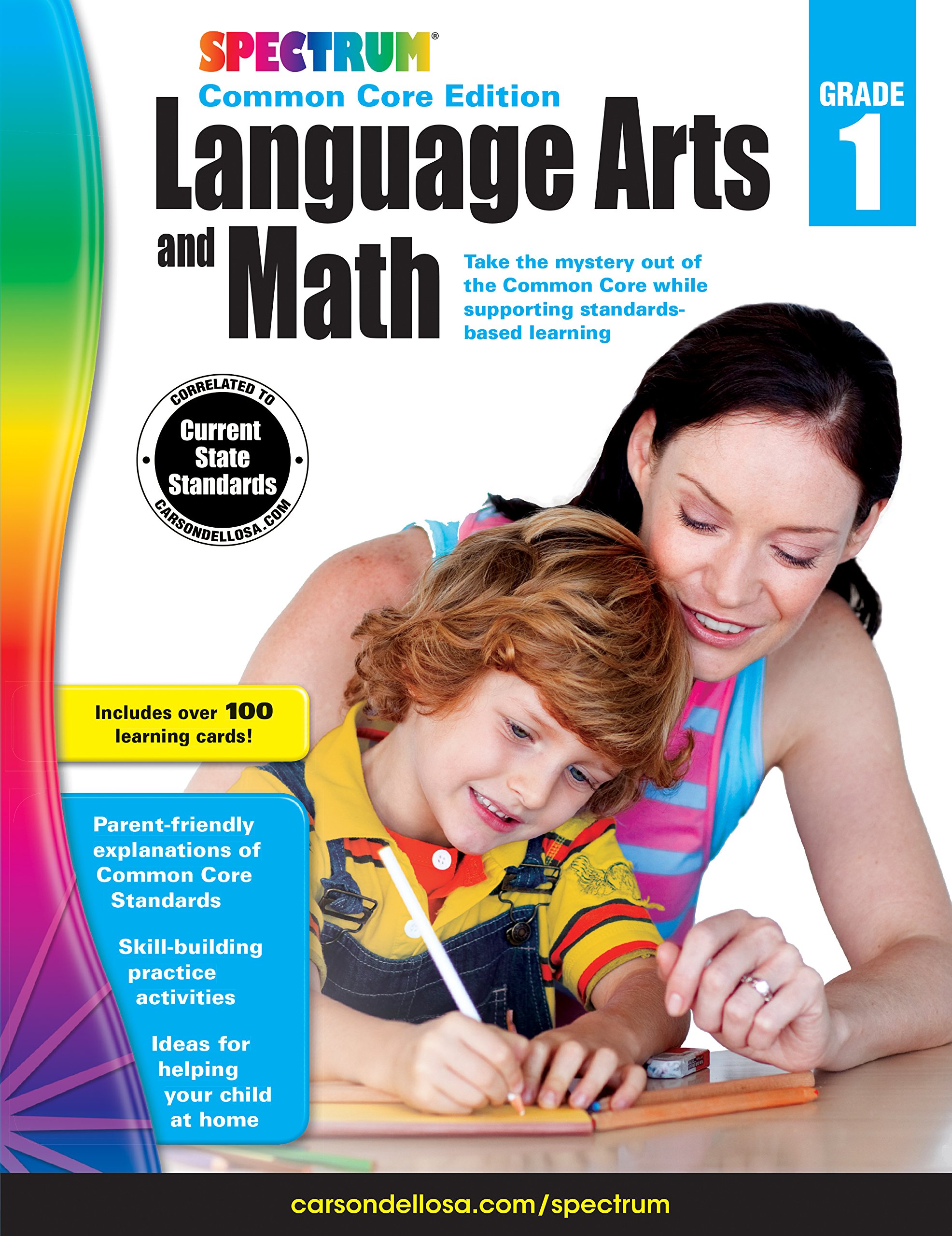 Spectrum Language Arts and Math Grade 1: Common Core Edition