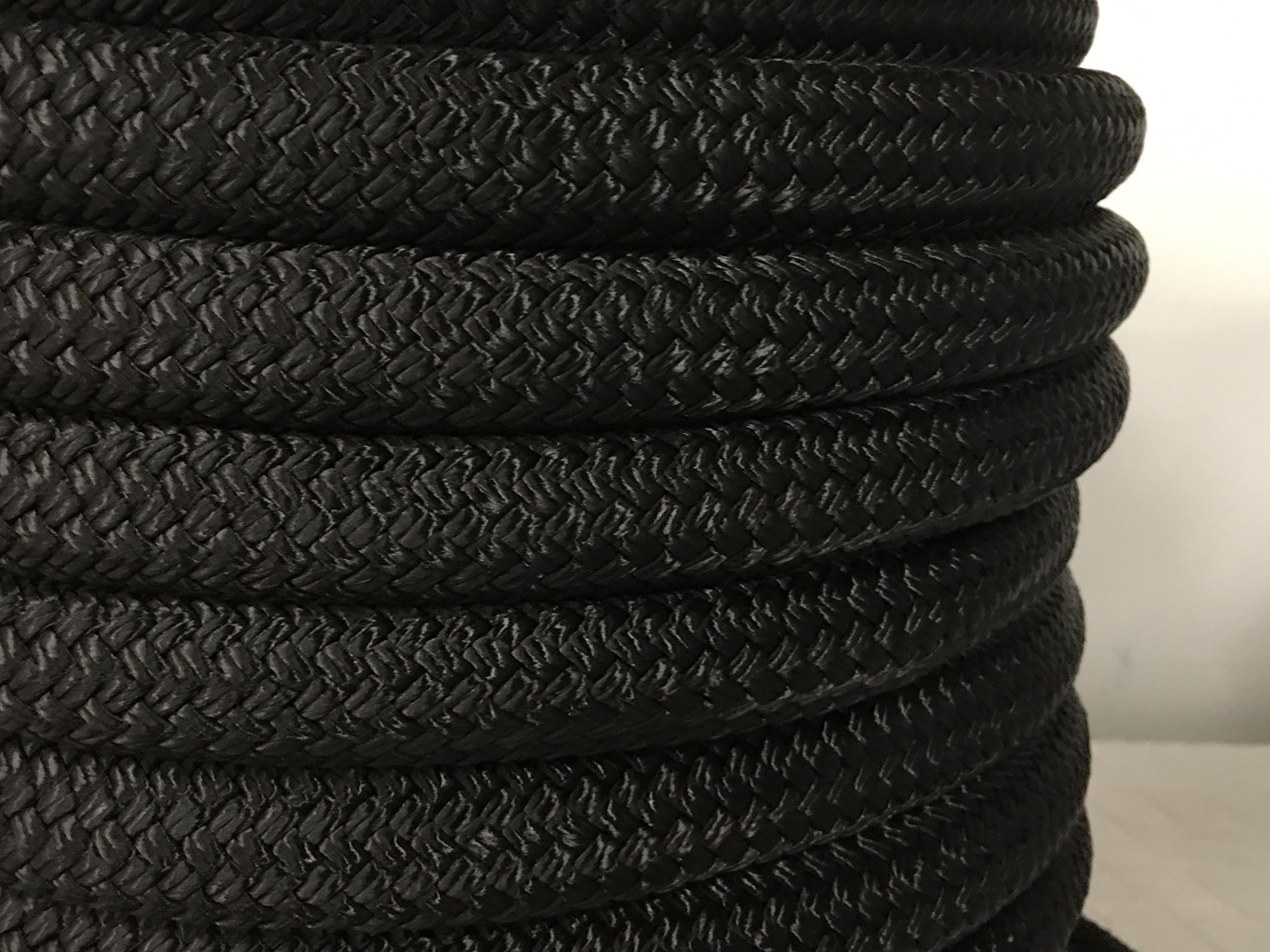 Black Double Braid Nylon Rope 1 inch