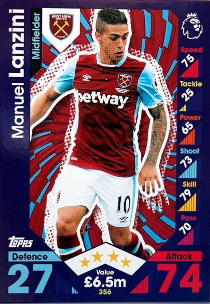 Amazon Co Jp Match Attax 16 17 マヌエル ランシニwest Ham United 356 スポーツ アウトドア