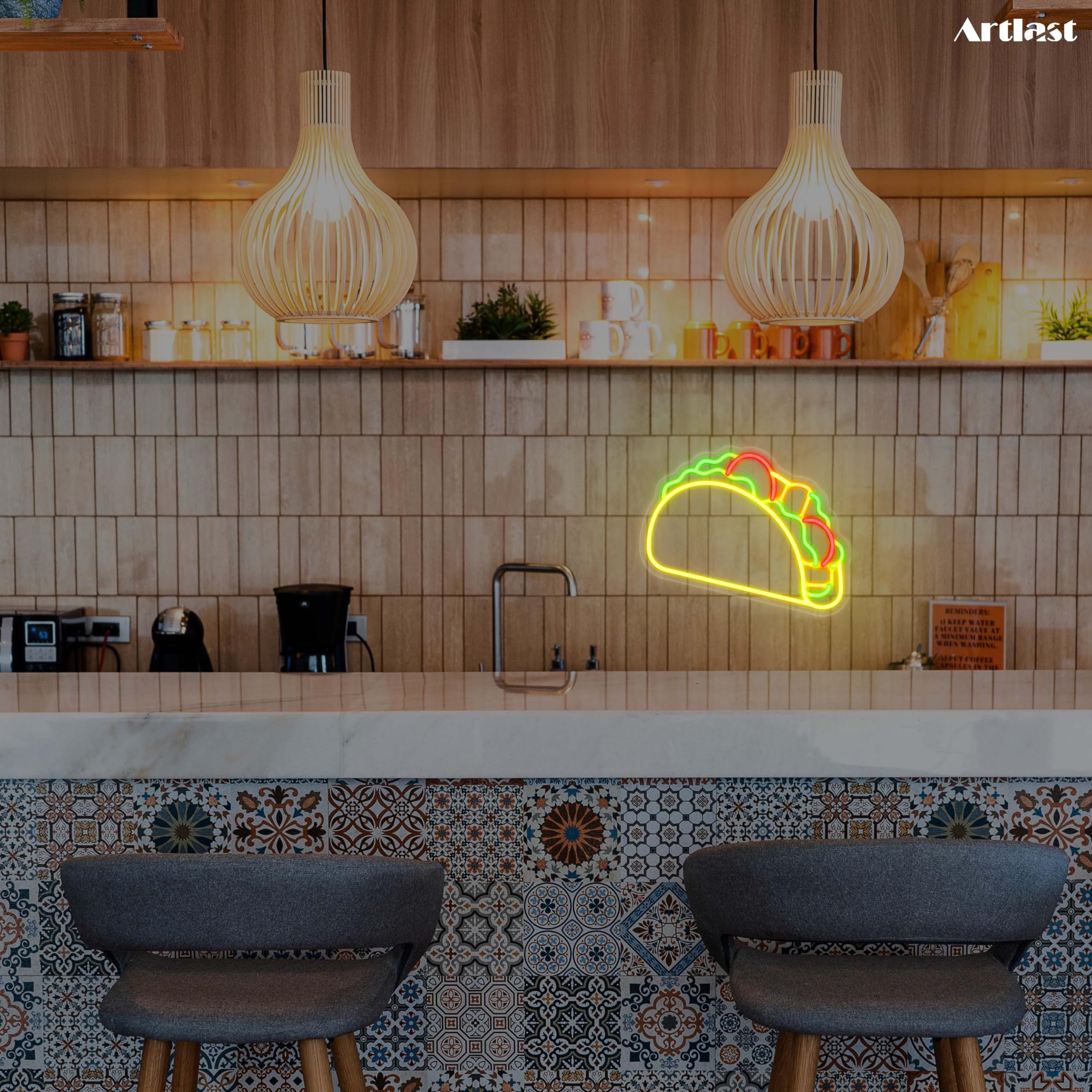 Amazon.co.jp: Artlast タコス型 ネオンサイン LED ネオン タコス