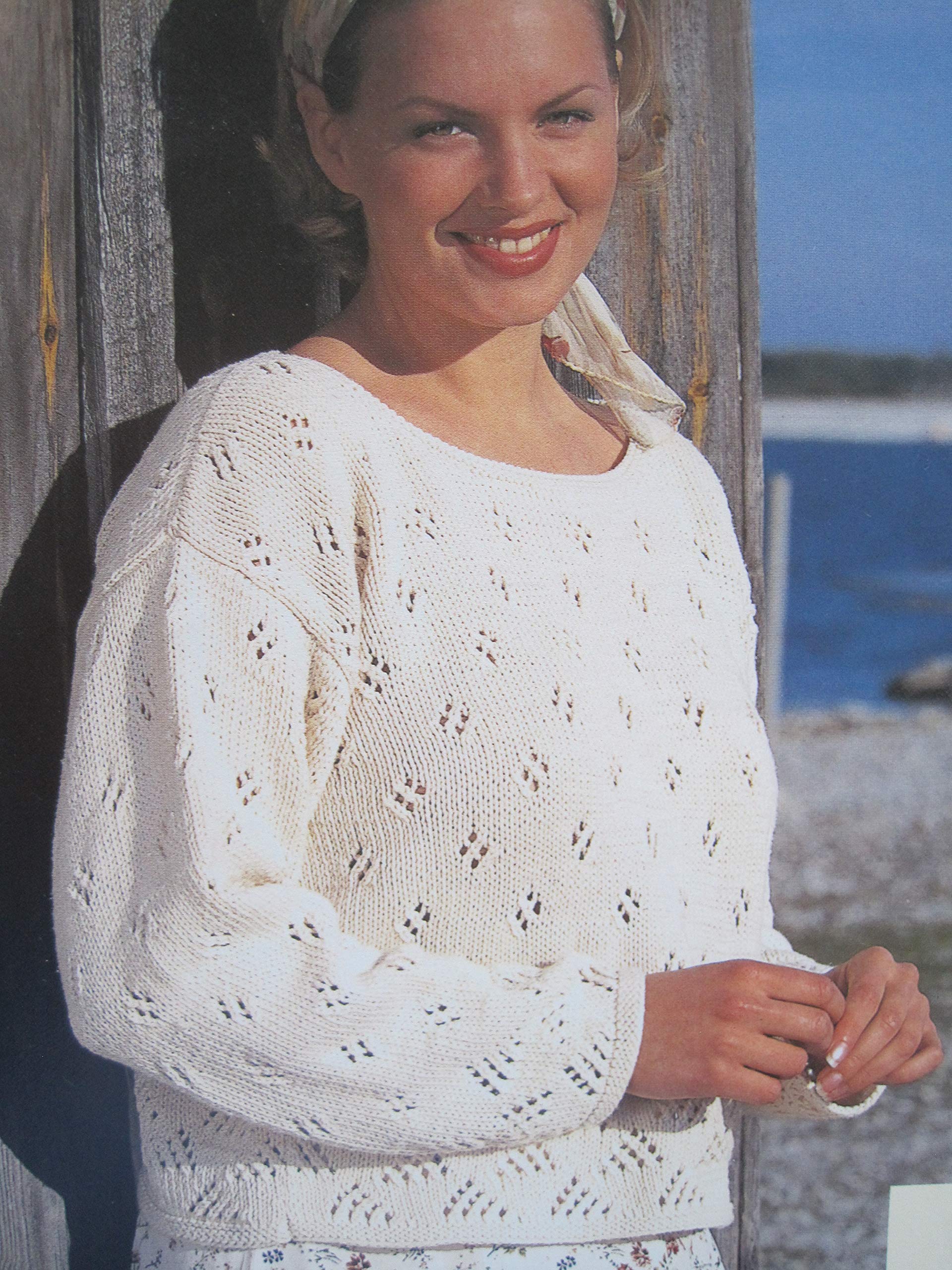 Summer Sweater Knitting Pattern #7153 