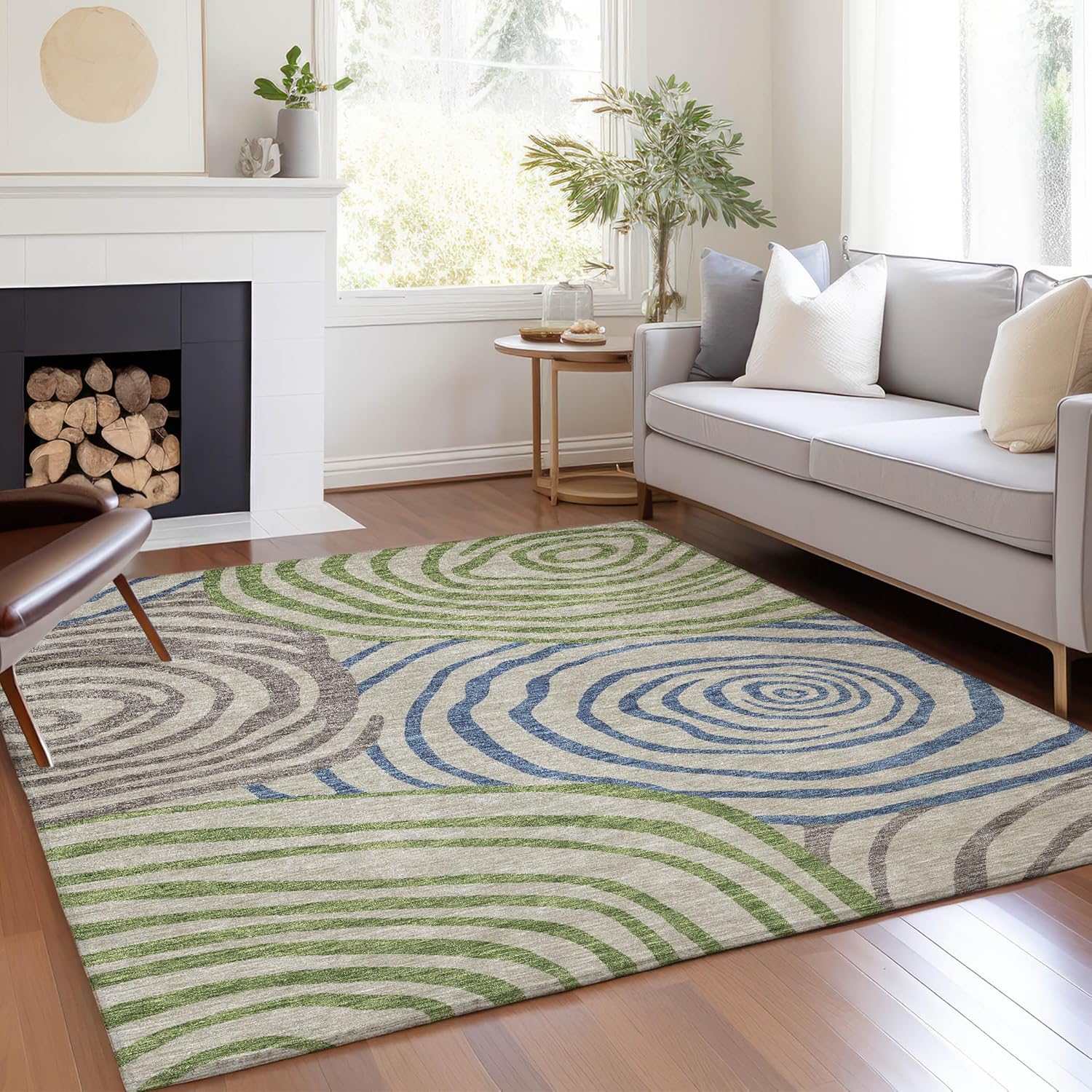 Addison Rugs Chantille ACN765 Brown 3' x 5' Indoor/Outdoor, Machine Washable, Easy Clean, Non Shedding, Bedroom, Living Room, Dining Room, Kitchen, Patio Rug