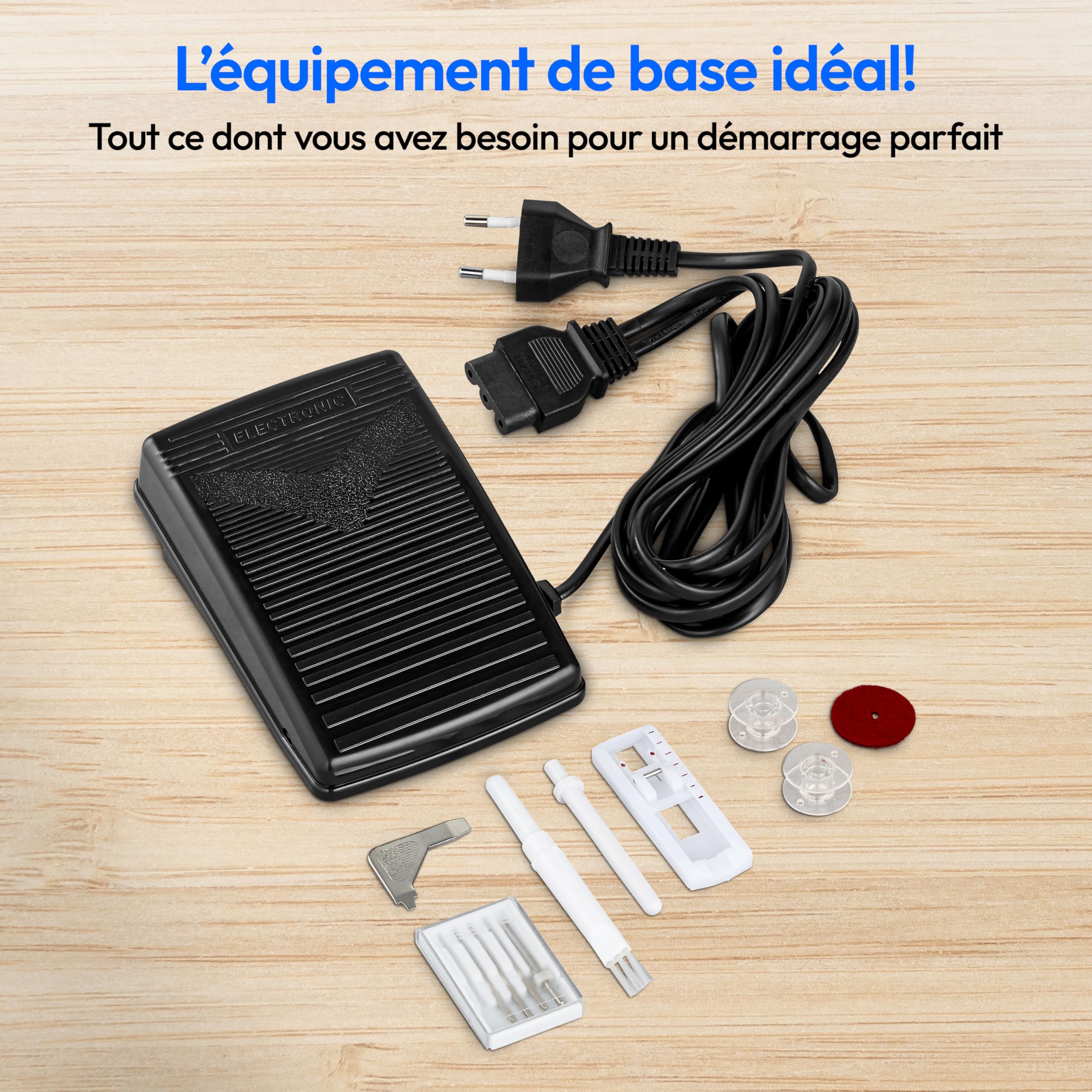 MEDION Machine à coudre SM70 (70 watts, 12 modèles de points différents, lumière de couture LED, longueur de point réglable, bouton d'inversion, coupe-fil, MD11179) turquoise