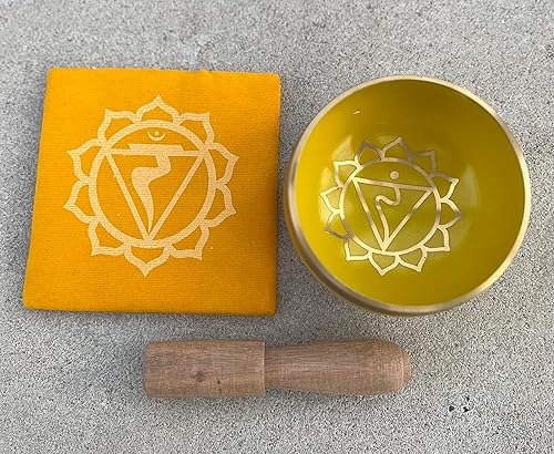 Miniatura 5 de DharmaObjects Juego de caja de regalo tibetano de tamaño de palma de chakra con plexo solar tibetano