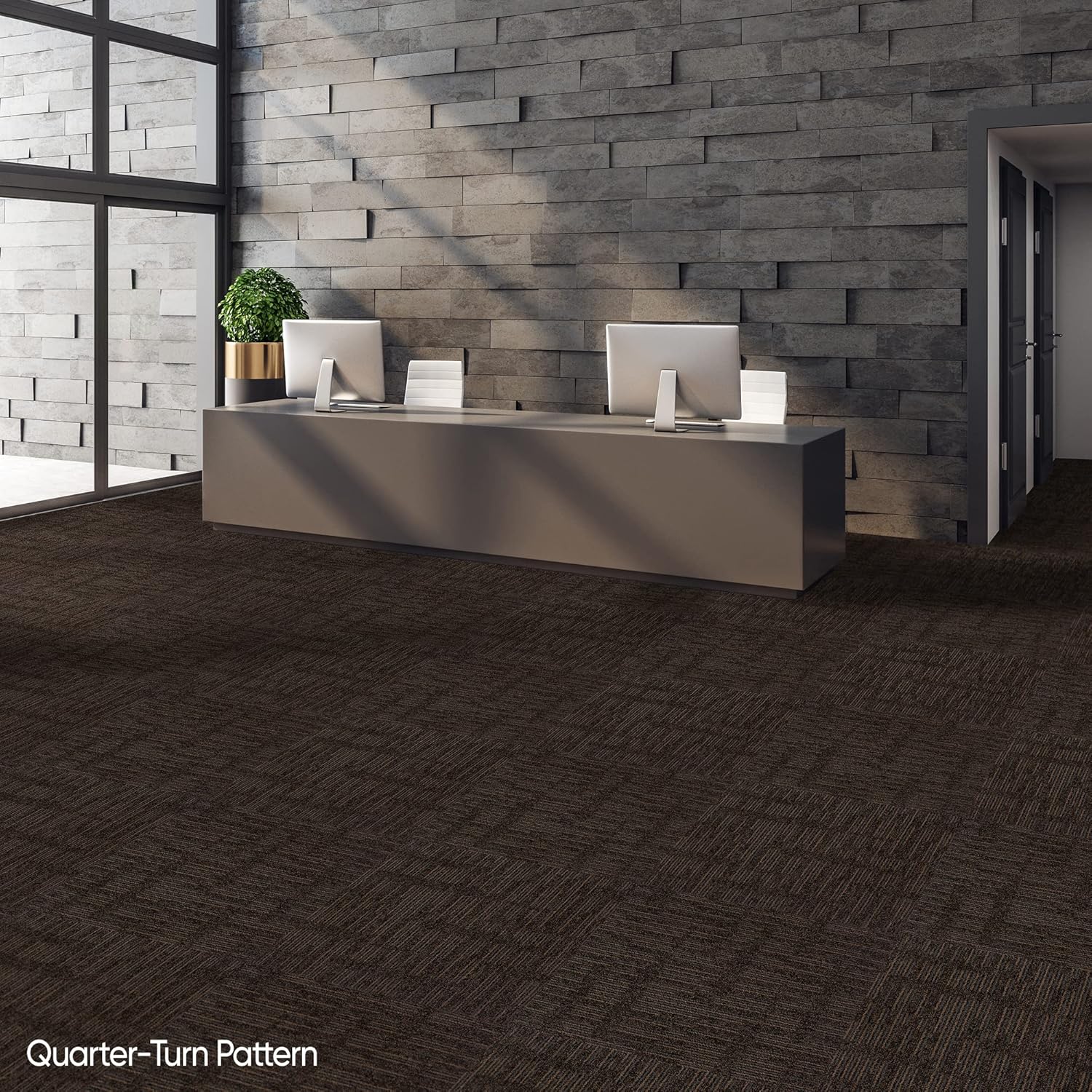 KRAUS KSCAVEBUCK Flooring Carpet Tile, Cavern - - 